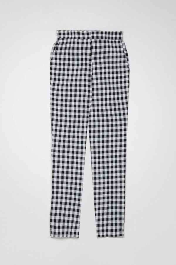 Pantalón pitillo con estampado vectorial