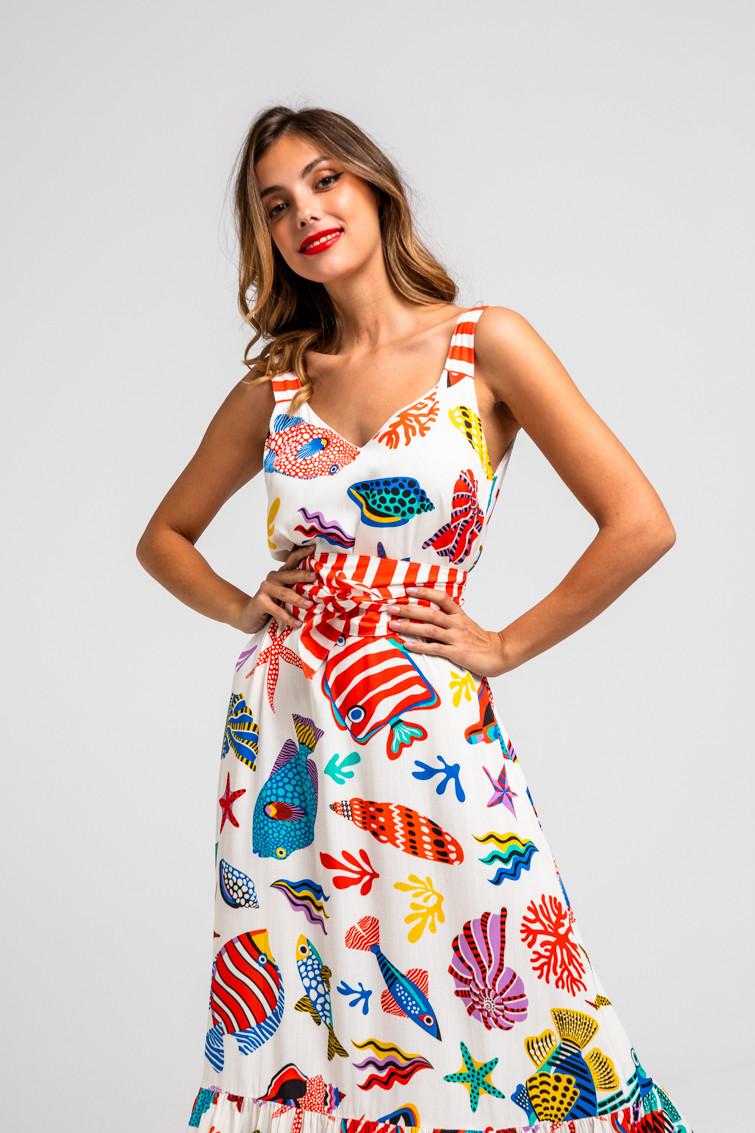 Vestido volante - por la boca vive el pez