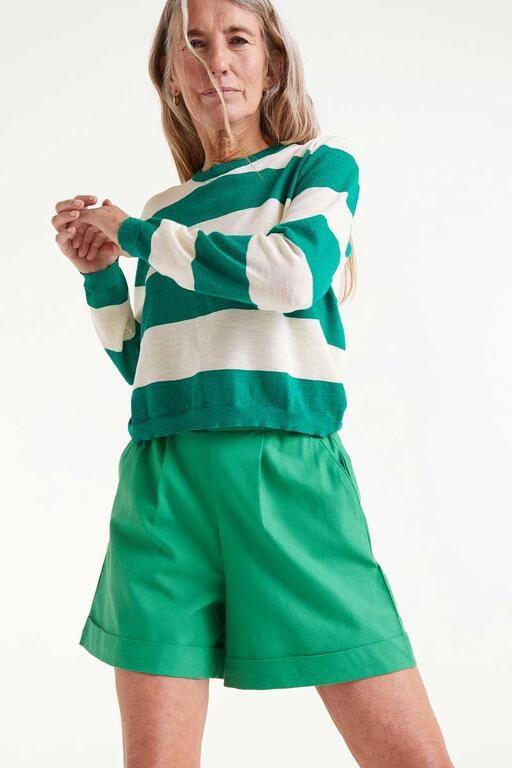 Short de algodón con botones