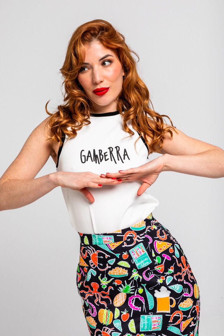 Gamberra: Salada y un poco picante.