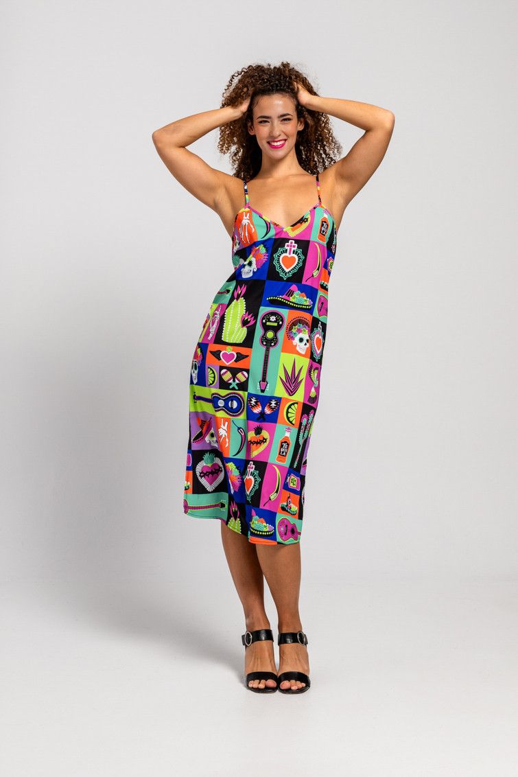 Vestido lencero con volante – Por la boca vive el pez.