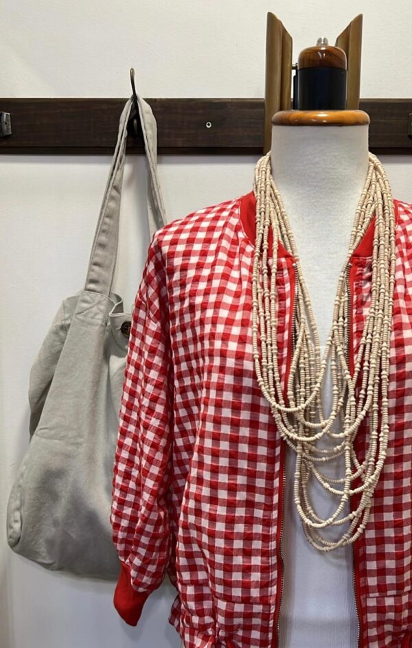 Chaqueta tipo bomber rojo