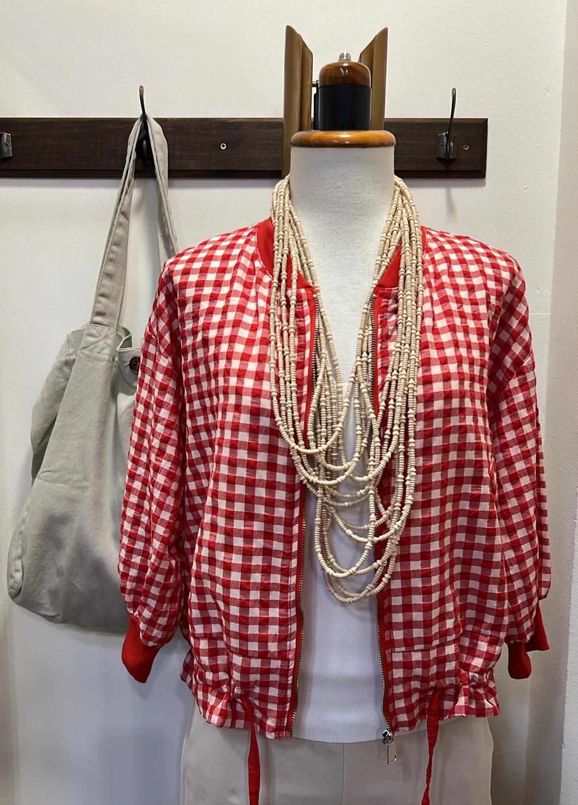 Chaqueta tipo bomber rojo