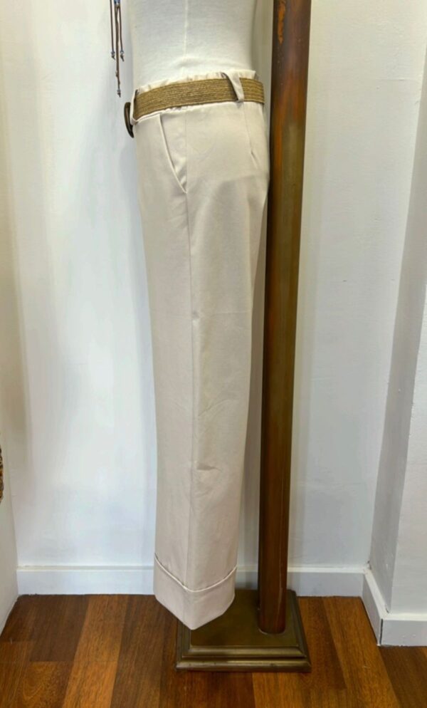 pantalón palazzo crudo