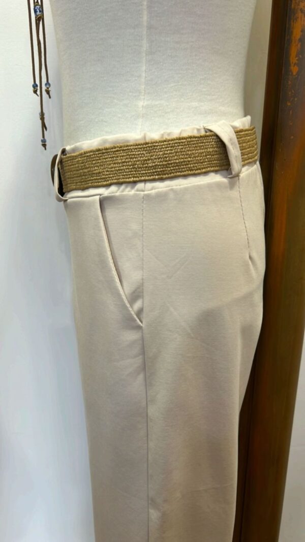 pantalón palazzo crudo