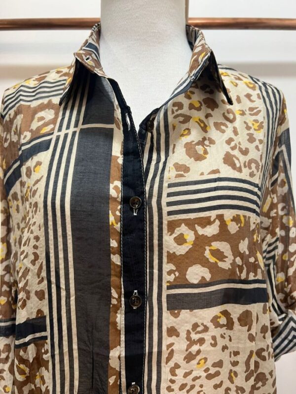 camisa fantasia animal print