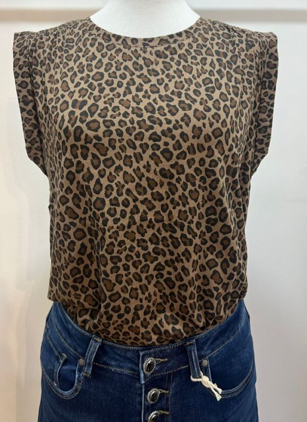 camiseta animal print leopardo