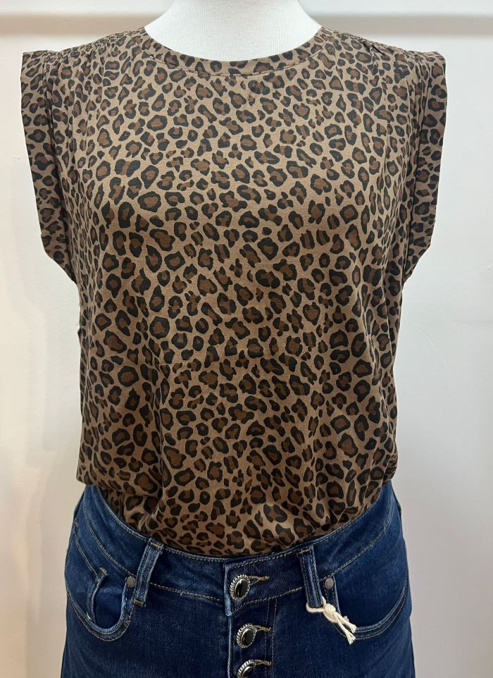 camiseta animal print leopardo
