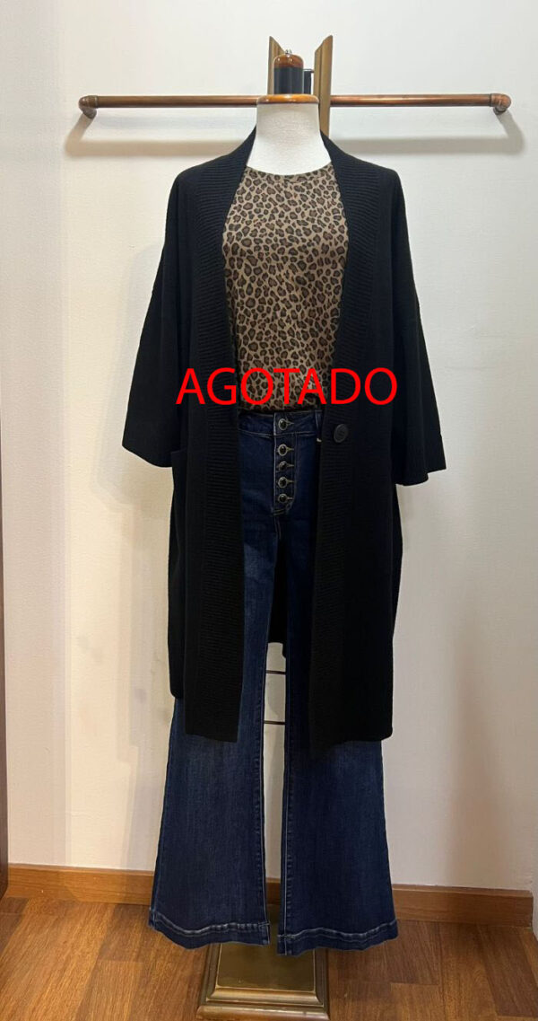 Chaqueta de Punto Color Negro