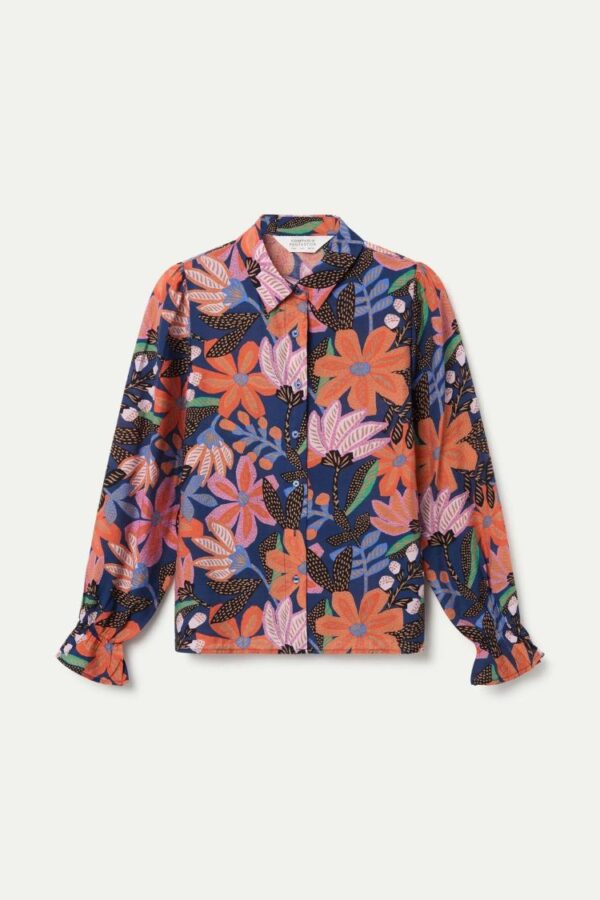 camisa estampado floral compañia fantastica